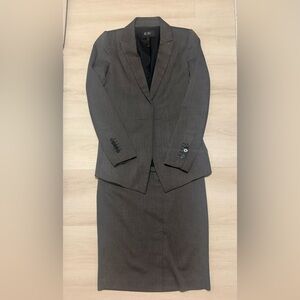 BCBG Charcoal Gray Skirt Set